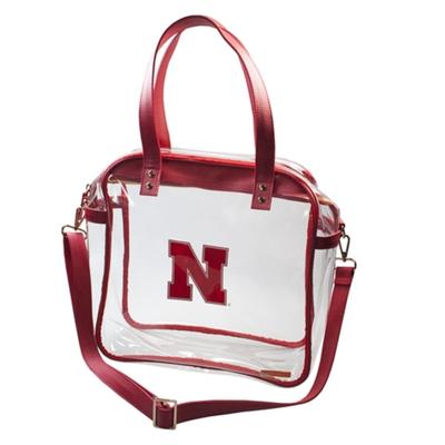 Desden Nebraska Huskers Clear Gameday Crossbody Bag 