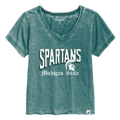Michigan State League Vault Old English Tee