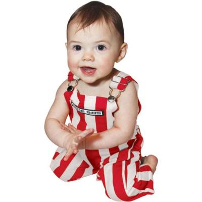 Red and White Striped Infant Game Bibs