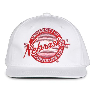 Nebraska Retro Circle Adjustable Flatbill Hat