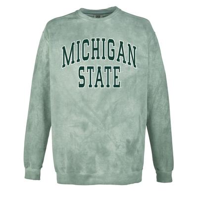 Michigan State Summit Big Arch Outline Comfort Colors Color Blast Crew