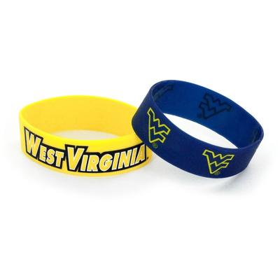 West Virginia 2 Pack Silicone Bracelets