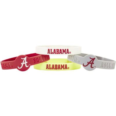 Alabama 4-Pack Silicone Bracelets
