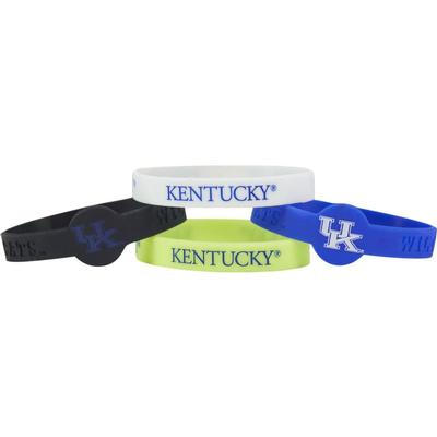 Kentucky 4-Pack Silicone Bracelets