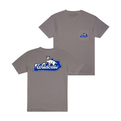 Kentucky Uscape State Sign Dyed Pocket Tee