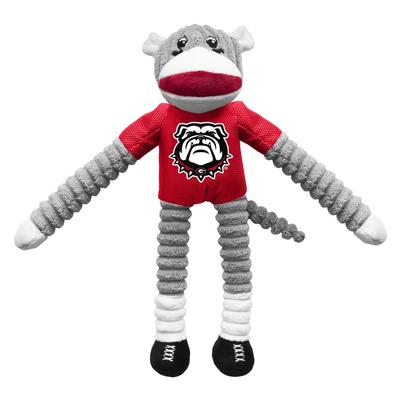 Georgia Sock Monkey Pet Toy
