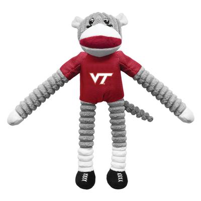 Virginia Tech Sock Monkey Pet Toy