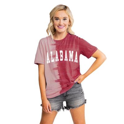 Alabama Gameday Couture Find Your Groove Spilt Dyed Tee