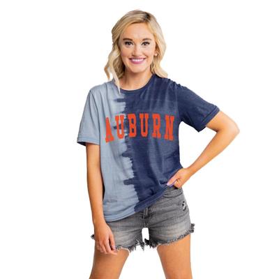 Auburn Gameday Couture Find Your Groove Split Dyed Tee