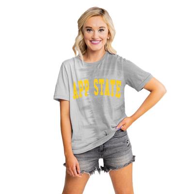 App State Gameday Couture Find Your Groove Spilt Dyed Tee