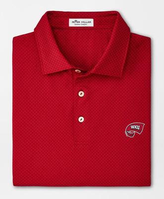 Western Kentucky Peter Millar Dolly Printed Performance Polo RED