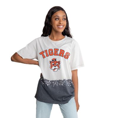 Auburn Gameday Couture Vault Clash Course Bleach Dyed Tee