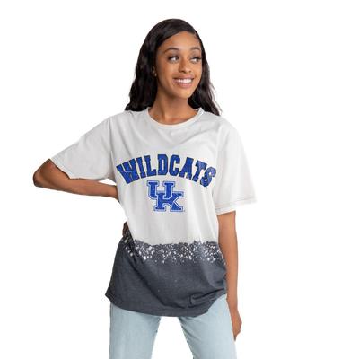 Kentucky Gameday Couture Clash Course Bleach Dyed Tee