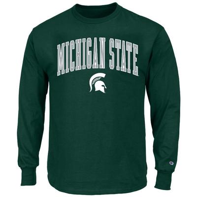 Michigan State Big & Tall Champion Arch Over Logo Long Sleeve Tee