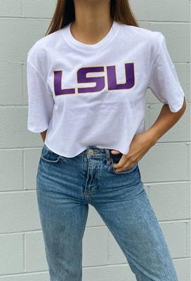 LSU Hype and Vice Touchdown Crop Tee