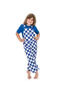  Blue And White Checkerboard Toddler Game Bibs