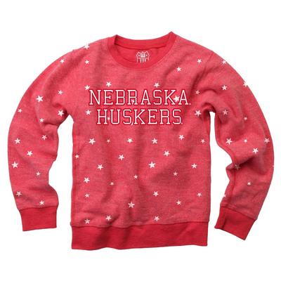 Nebraska Youth Reverse Fleece Crew Sweatshirt