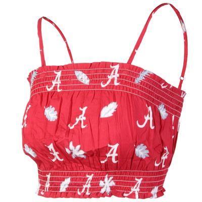 Alabama Wes and Willy Women's Midriff Beach Halter Top
