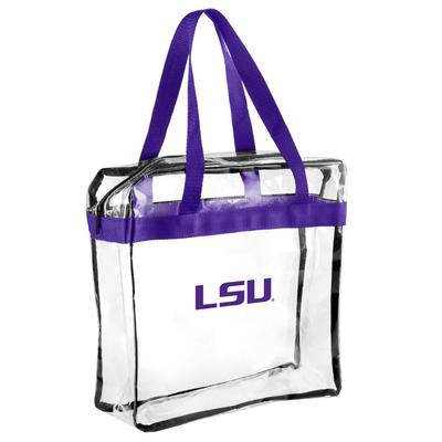 LSU Clear Messenger Bag