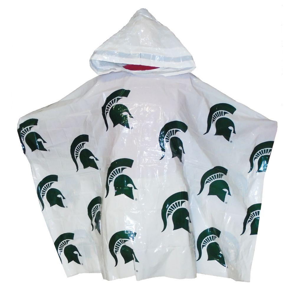 Michigan State University Poncho Heavy Weight Adult Hooded Poncho