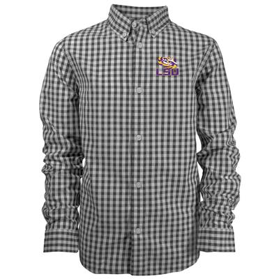 LSU YOUTH Lucas Gingham Button Down