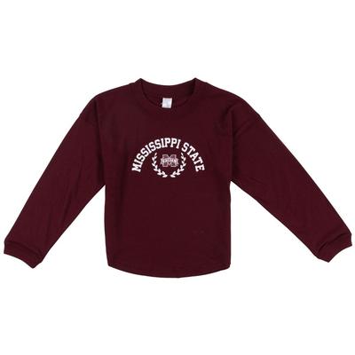 Mississippi State Zoozatz YOUTH Drop Shoulder Long Sleeve Tee