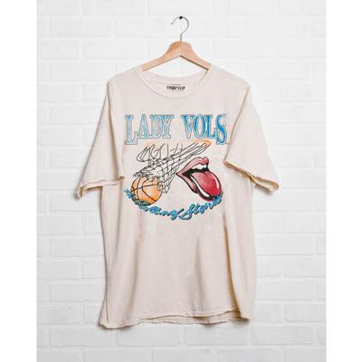 Tennessee LivyLu Lady Vols Off Net Rolling Stones Tee