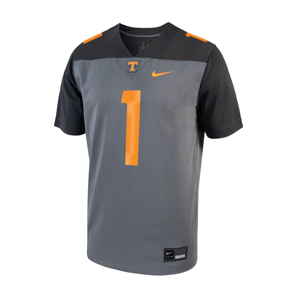 Vols | Tennessee Nike Smokey Grey Alternate Football Jersey | Alumni Hall
