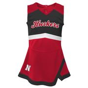 Nebraska Kids Cheerleader 2- Piece Dress Set