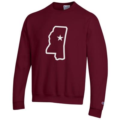 Mississippi State Champion State Outline Logo Sweatshirt