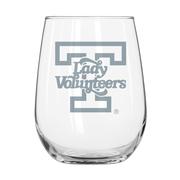  Tennessee Lady Vols 16 Oz Etched Curved Beverage Glass
