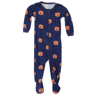 Auburn Infant Zip Pajamas