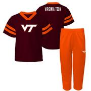  Virginia Tech Infant Red Zone Jersey Pant Set