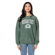  Michigan State Chicka- D Shadow Arch Over Seal Corded Crew