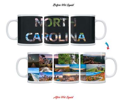 State of North Carolina Heat Activated Color Change 11oz Mug