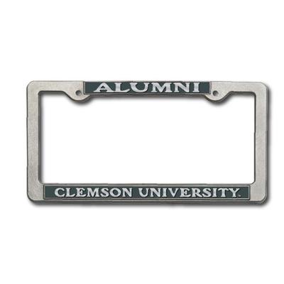 Clemson Alumni Pewter License Plate Frame