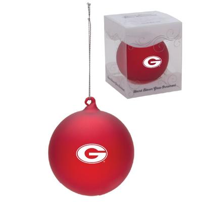 Georgia Hand Blown Glass Ball Ornament