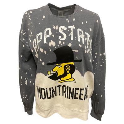 App State Vault Gameday Couture Twice As Nice Faded Crewneck Pullover