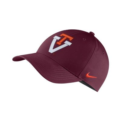 Virginia Tech Nike Legacy 91 Dri-Fit Vault Logo Cap