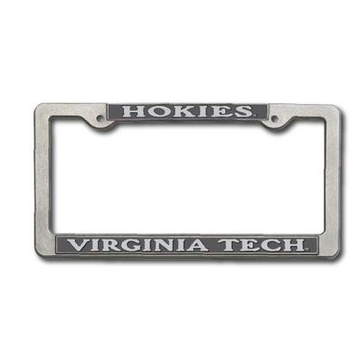 Virginia Tech Pewter License Plate Frame