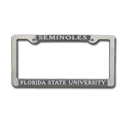 Florida State Pewter License Plate Frame