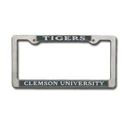  Clemson Pewter License Plate Frame