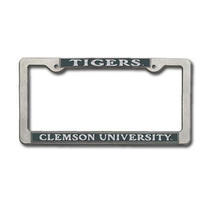 Clemson Pewter License Plate Frame