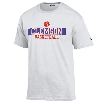 Clemson Champion Logo Over Basketball Tee