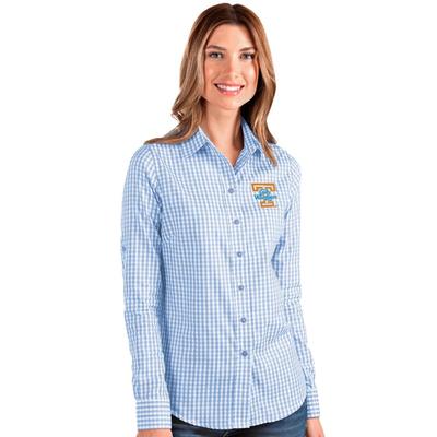 Tennessee Lady Vols Antigua Women's Structure Gingham Woven Top