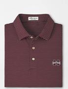  Mississippi State Peter Millar Marlin Stripe Performance Polo