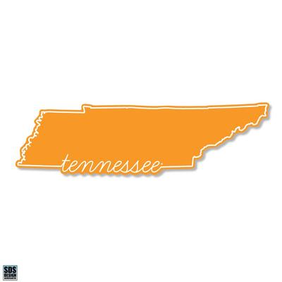 Tennessee State Outline 6 x 2