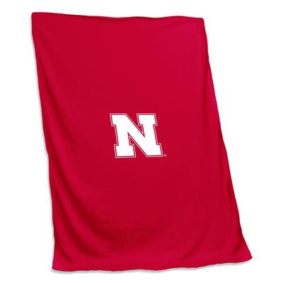 Nebraska Logo Brands Sweatshirt Blanket