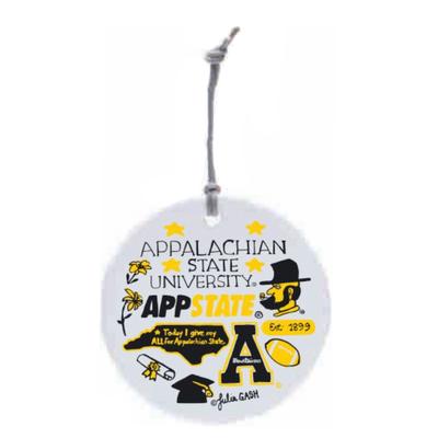 App State Julia Gash Round Ornament