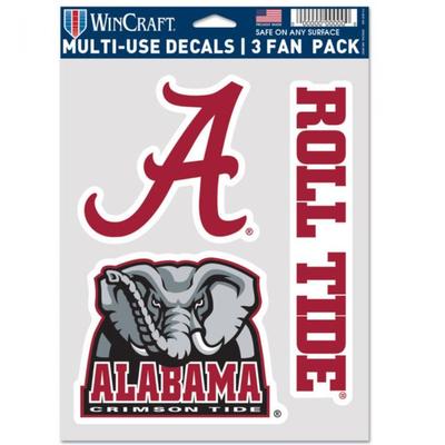 Alabama 3-Pack Decal Set